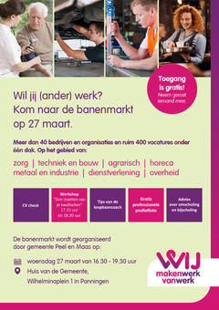 Kom langs bij onze stand op de banenmarkt